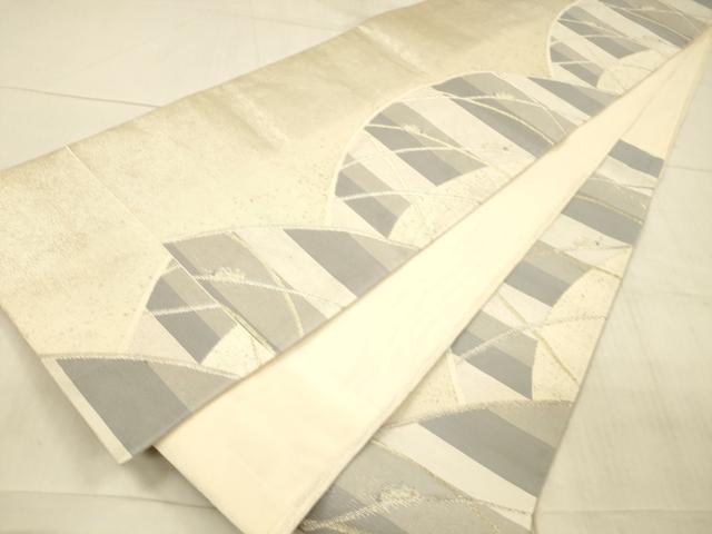 平和屋着物＊夏物 六通柄袋帯 夏虫草葉文 金銀糸 正絹 逸品 DAAX0309cm