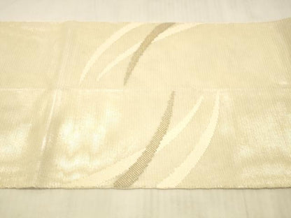 平和屋着物＊夏物　太鼓柄袋帯　草葉文　金銀糸　正絹　逸品　DAAX0312cm