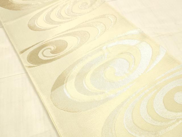 平和屋着物＊夏物 六通柄袋帯 流水文 金銀糸 正絹 逸品 DAAX0314cm