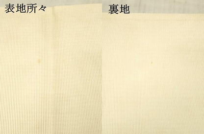 平和屋着物＊夏物 六通柄袋帯 京ころも 流水草葉文 銀糸 正絹 逸品 DAAX0318cm