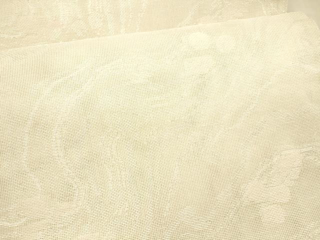 平和屋着物＊夏物 六通柄袋帯 流水草葉文 銀糸 正絹 逸品 DAAX0324cm