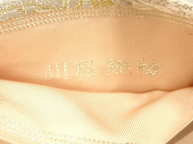 平和屋着物●西陣　川島織物　六通柄　本袋帯　唐織　花車文　金銀糸　正絹　逸品　DAAX0348cm