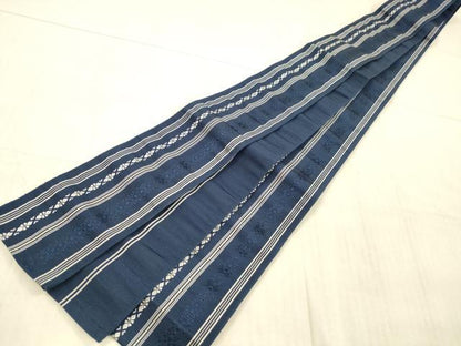 平和屋着物●男性 本場筑前博多織 角帯 献上 正絹 逸品 DAAX0391cm