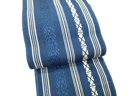 平和屋着物●男性 本場筑前博多織 角帯 献上 正絹 逸品 DAAX0395cm