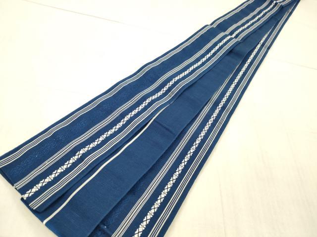 平和屋着物●男性 本場筑前博多織 角帯 献上 正絹 逸品 DAAX0395cm