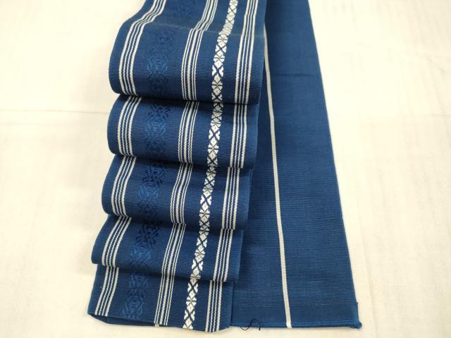 平和屋着物●男性 本場筑前博多織 角帯 献上 正絹 逸品 DAAX0395cm