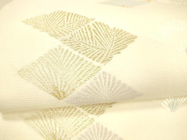 平和屋着物＊夏物　六通柄袋帯　唐織　花松文　金銀糸　正絹　逸品　DAAX0464cm