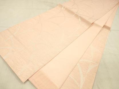 平和屋着物＊夏物 六通柄 本袋帯 露草文 銀糸 正絹 逸品 DAAX0465cm