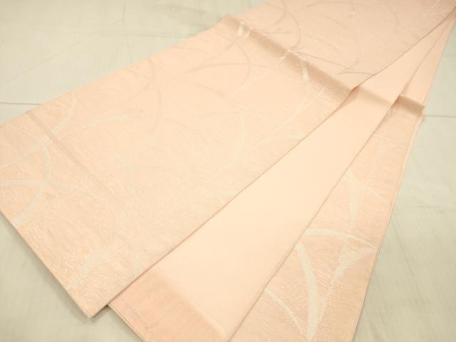 平和屋着物＊夏物 六通柄 本袋帯 露草文 銀糸 正絹 逸品 DAAX0465cm