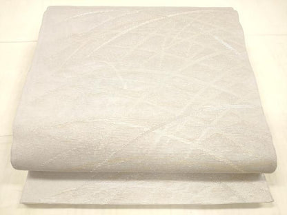 平和屋着物＊夏物 六通柄袋帯 草葉文 金銀糸 正絹 逸品 DAAX0468cm