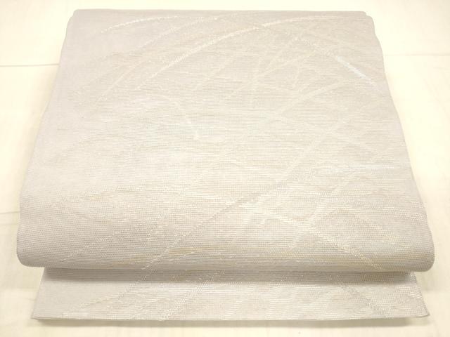 平和屋着物＊夏物 六通柄袋帯 草葉文 金銀糸 正絹 逸品 DAAX0468cm