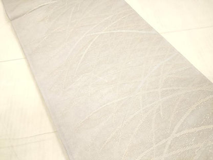 平和屋着物＊夏物 六通柄袋帯 草葉文 金銀糸 正絹 逸品 DAAX0468cm