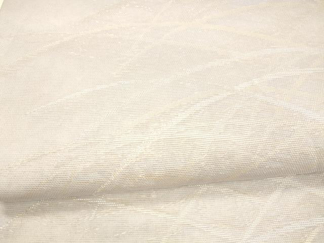 平和屋着物＊夏物 六通柄袋帯 草葉文 金銀糸 正絹 逸品 DAAX0468cm