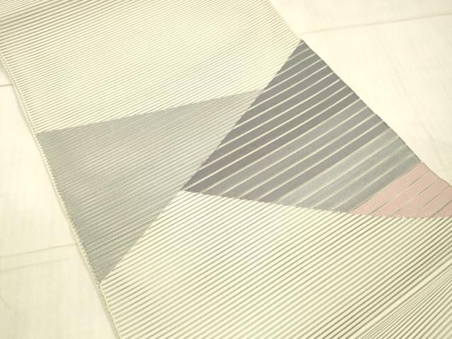 平和屋着物＊夏物 絽綴れ 八寸名古屋帯 抽象文様 正絹 逸品 DAAX0477cm
