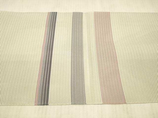 平和屋着物＊夏物 絽綴れ 八寸名古屋帯 抽象文様 正絹 逸品 DAAX0477cm