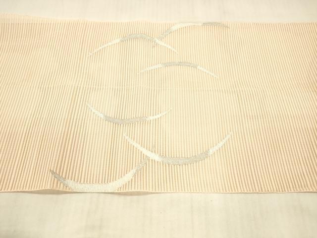 平和屋着物＊夏物 絽綴れ 八寸名古屋帯 芝文 金銀糸 正絹 逸品 DAAX0482cm