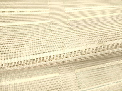 平和屋着物＊夏物 絽綴れ 八寸名古屋帯 横段文 正絹 逸品 DAAX0488cm