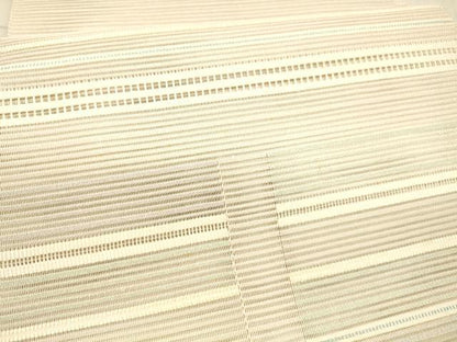 平和屋着物＊夏物 絽綴れ 八寸名古屋帯 横段文 正絹 逸品 DAAX0488cm