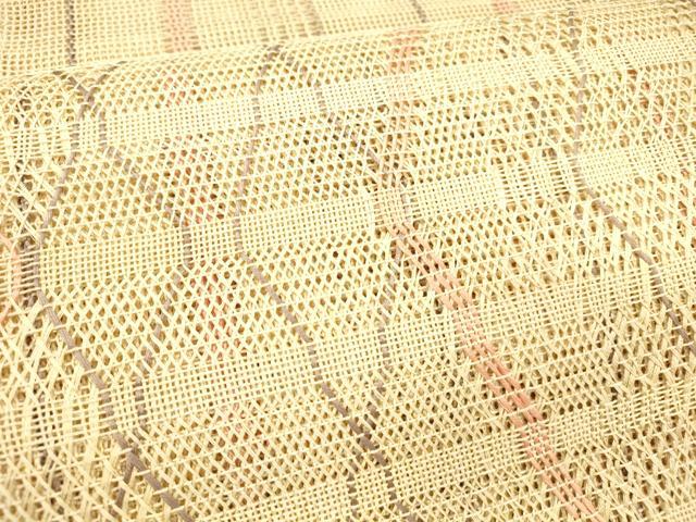 平和屋着物＊夏物 八寸名古屋帯 抽象文様 金糸 正絹 逸品 DAAX0490cm
