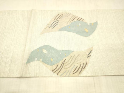 平和屋着物＊夏物 太鼓柄袋帯 流水文 金銀糸 正絹 逸品 DAAX0496cm