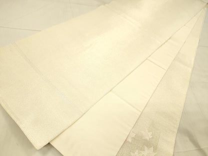 平和屋着物＊夏物 太鼓柄袋帯 枝葉文 金銀糸 正絹 逸品 DAAX0497cm