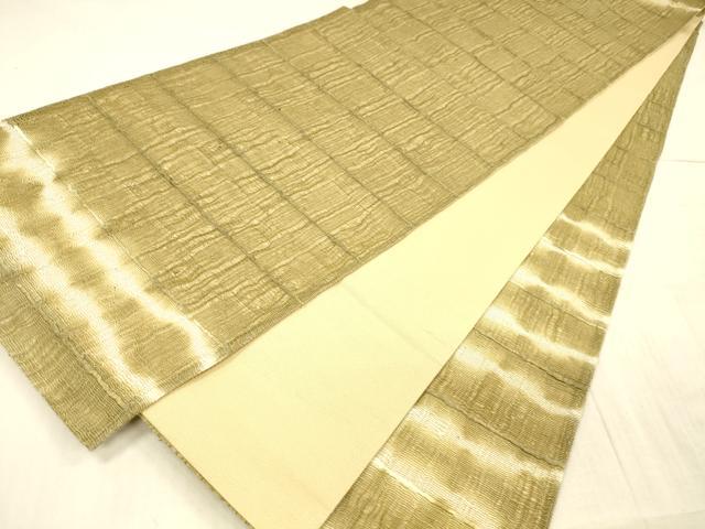 平和屋着物＊夏物　太鼓柄袋帯　抽象文様　正絹　逸品　DAAX0498cm