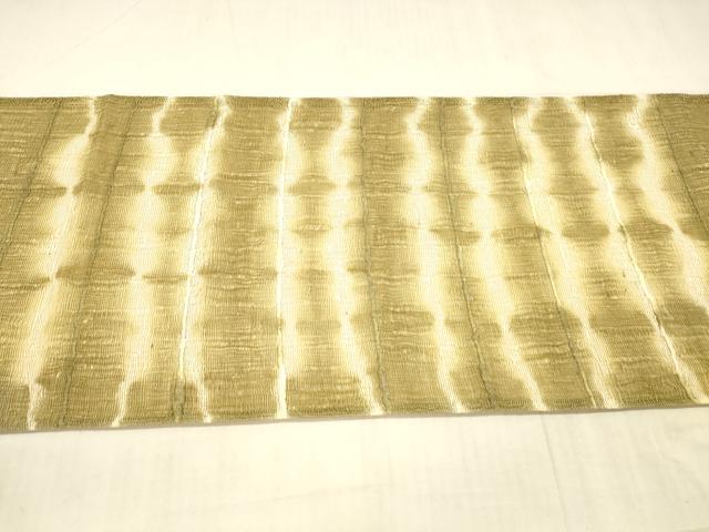平和屋着物＊夏物　太鼓柄袋帯　抽象文様　正絹　逸品　DAAX0498cm