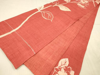 平和屋着物＊夏物 太鼓柄袋帯 型染 紫陽花 正絹 逸品 DAAX0499cm