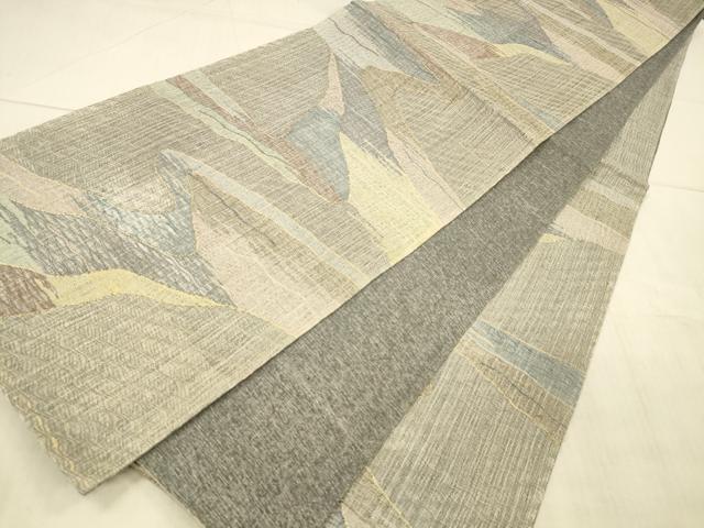 平和屋着物＊夏物 六通柄袋帯 流水文 金銀糸 正絹 逸品 DAAX0500cm