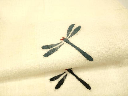 平和屋着物＊夏物 太鼓柄袋帯 蜻蛉 正絹 逸品 DAAX0502cm