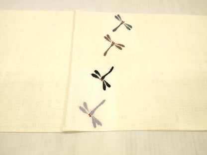 平和屋着物＊夏物 太鼓柄袋帯 蜻蛉 正絹 逸品 DAAX0502cm