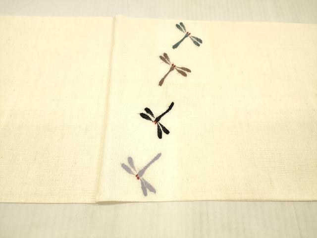 平和屋着物＊夏物 太鼓柄袋帯 蜻蛉 正絹 逸品 DAAX0502cm