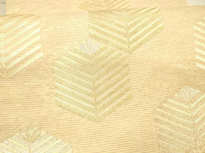 平和屋着物＊夏物　六通柄袋帯　玉すだれ　松葉文　金銀糸　正絹　逸品　DAAX0514cm