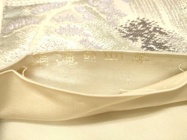 平和屋着物◎六通柄袋帯 清滝の四季 二重箔錦 金銀糸 正絹 逸品 DAAX0676jm