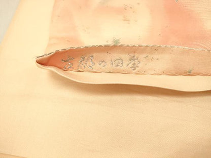 平和屋着物◎六通柄袋帯　古都の四季　錦引箔　金銀糸　正絹　逸品　DAAX0725jm