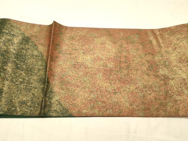 平和屋着物◎六通柄袋帯　霞文　引箔　正絹　逸品　DAAX0826jm