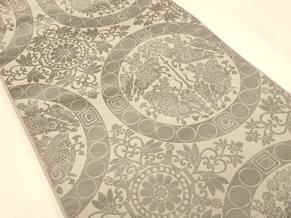 平和屋着物◎六通柄 本袋帯 狩猟文 正絹 逸品 DAAX0877jm