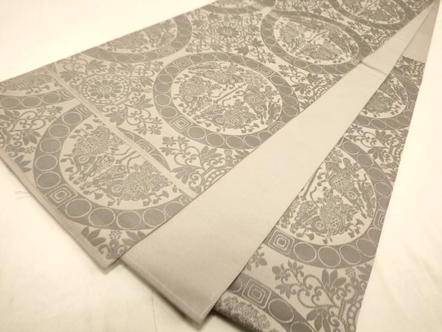 平和屋着物◎六通柄 本袋帯 狩猟文 正絹 逸品 DAAX0877jm