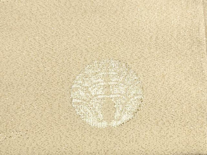 平和屋着物◎綴れ 太鼓柄袋帯 地紙箔散らし文 金糸 正絹 逸品 DAAX0895jm