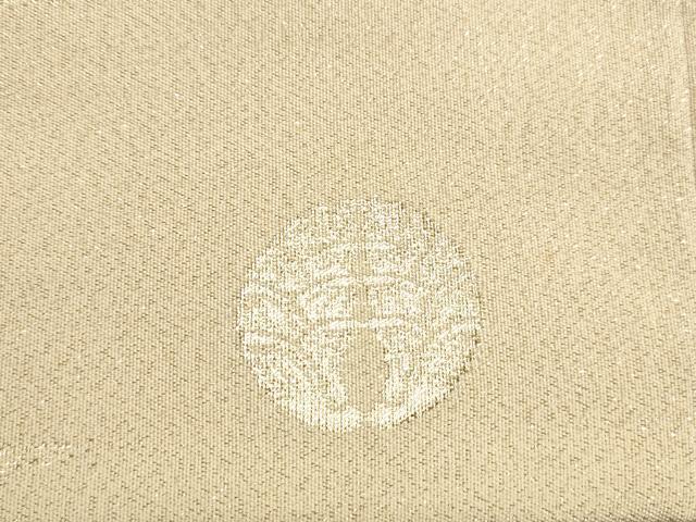 平和屋着物◎綴れ 太鼓柄袋帯 地紙箔散らし文 金糸 正絹 逸品 DAAX0895jm