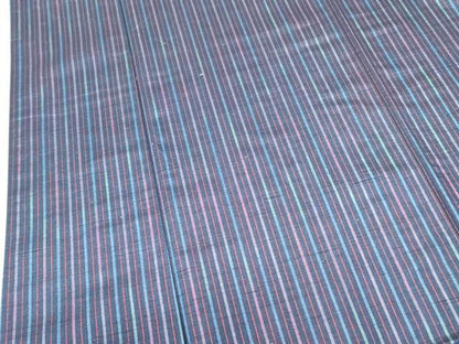 平和屋着物■上質な紬　縞　正絹　逸品　DAAX1085op