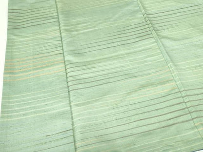 平和屋着物●上質な紬　横段文　正絹　逸品　DAAX1246op
