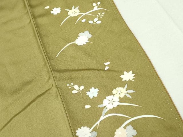 平和屋着物●訪問着　友禅　作家物　童子遊び　芝花文　暈し染め　正絹　逸品　DAAX1251op