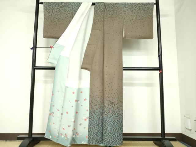 平和屋着物●訪問着　箔散らし　正絹　逸品　DAAX1252op