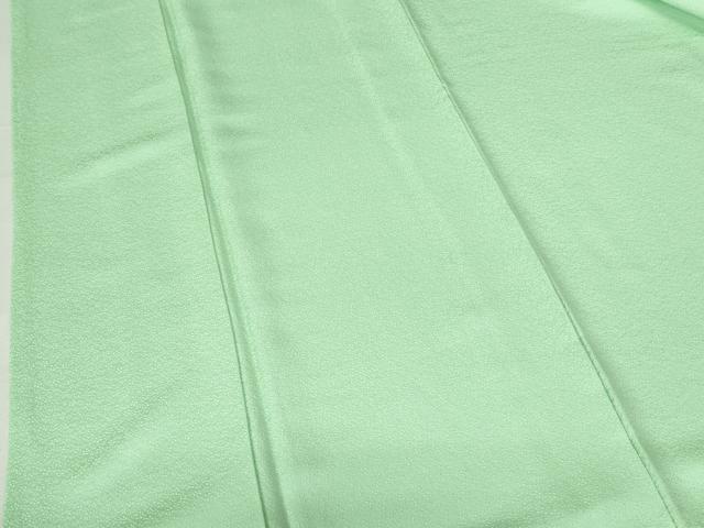 平和屋着物●上質な色無地 小花地紋 若葉色 正絹 逸品 DAAX1253op