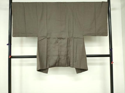 平和屋着物●男性　紬　アンサンブル　長羽織　120亀甲　総詰め　正絹　逸品　DAAX1275op