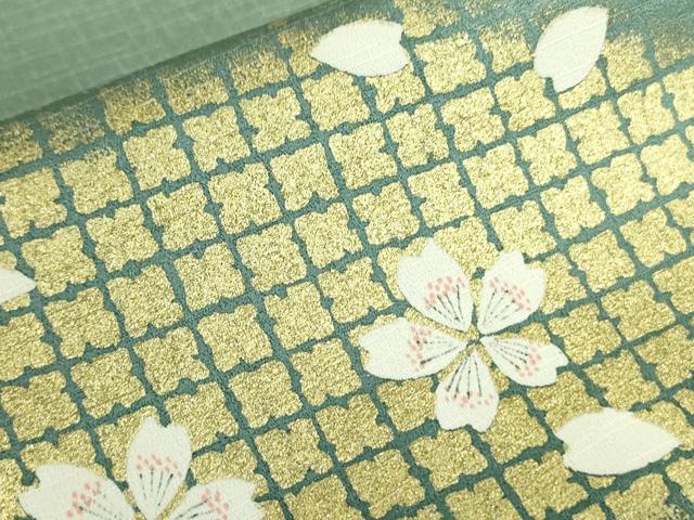 平和屋着物●訪問着 人物舞桜文 暈し染め 金彩 正絹 逸品 DAAX1480op