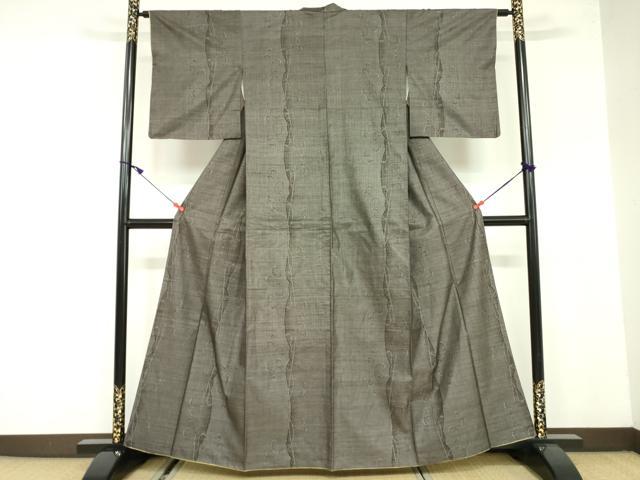 平和屋着物●本場大島紬 9マルキ 唐草文 正絹 逸品 DAAX1484op