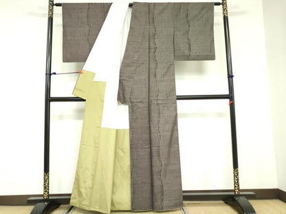 平和屋着物●本場大島紬 9マルキ 唐草文 正絹 逸品 DAAX1484op