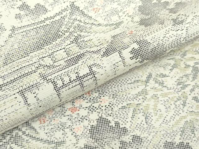 平和屋着物●本場大島紬　9マルキ　風景文　正絹　逸品　DAAX1497op
